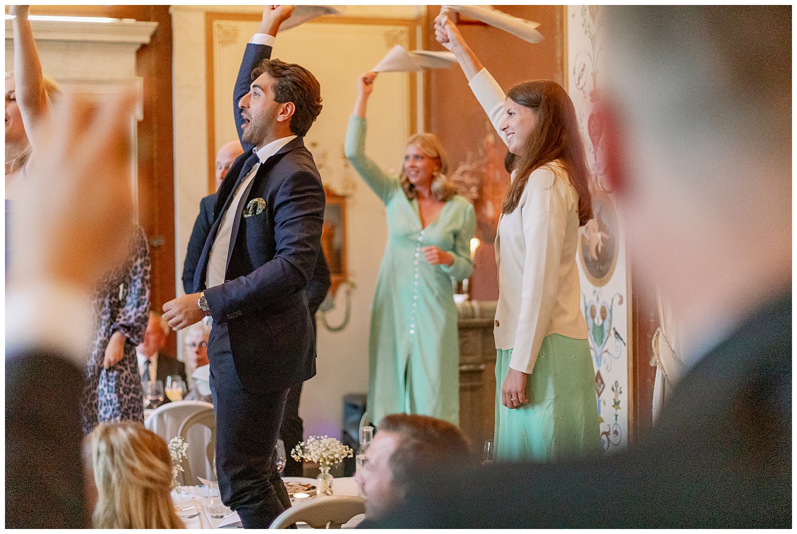 Bröllopsdukning Rånäs Slott