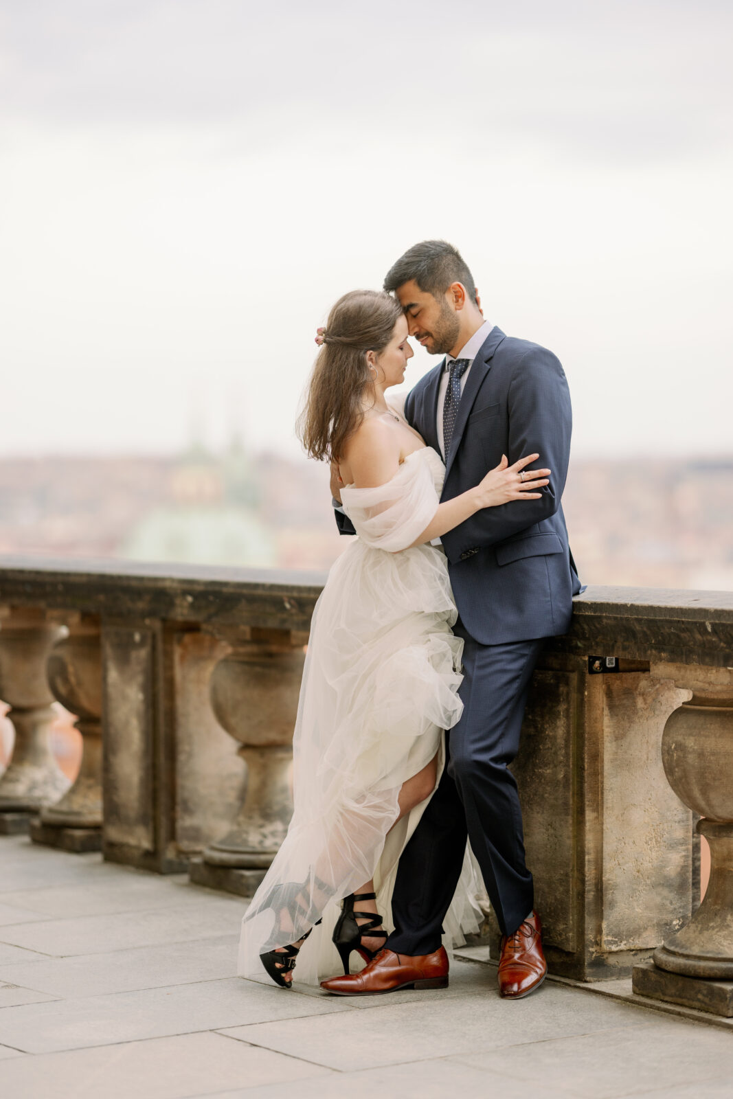 Bröllopsfotografering Prag slott